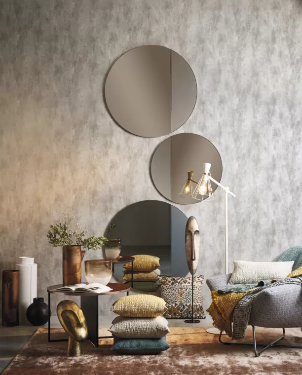 Miroirs alliance vase statue et linge de maison