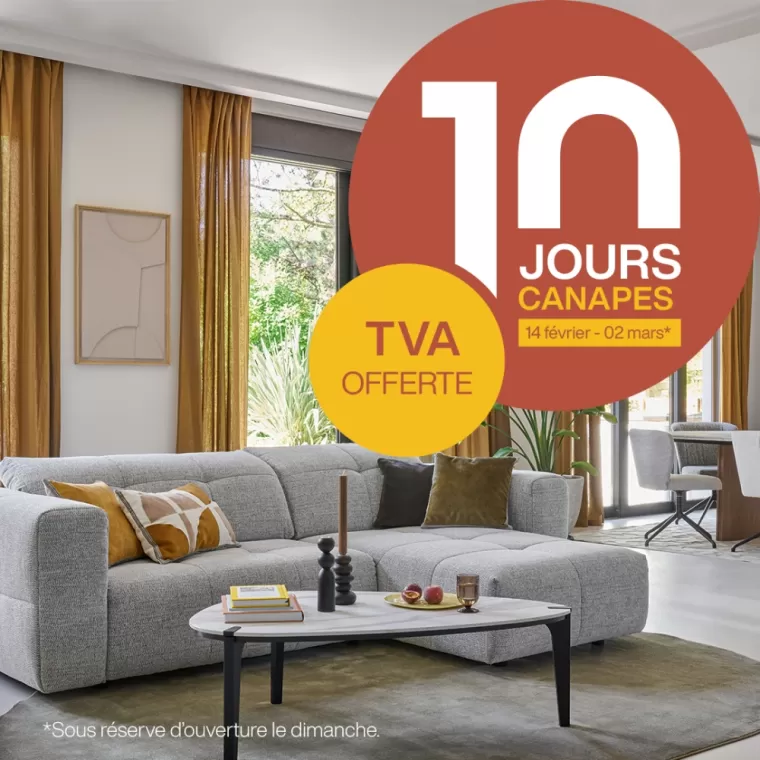 Offre TVA canapés Bordeaux Sainte-Eulalie, Sainte-Eulalie, Gautier Bordeaux Sainte Eulalie