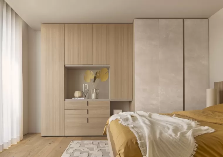 Dressing Imagine chêne structuré ouvert et fermé