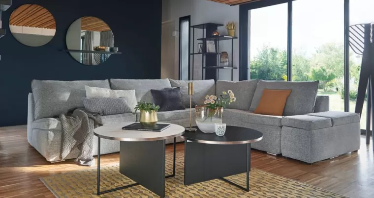 Canapé d'angle domino