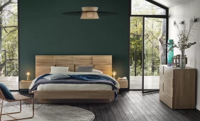 Chambre Mervent complète avec tête de lit