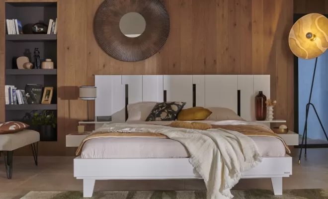 Chambre Symphonie laqué blanc