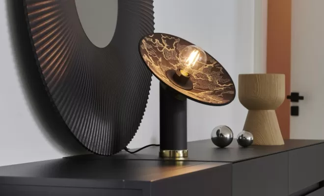 Miroir solar vase et lampe gatsby