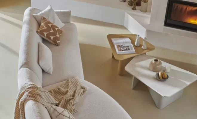 Canapé oasis terminal avec accoudoir tissu viva offwhite