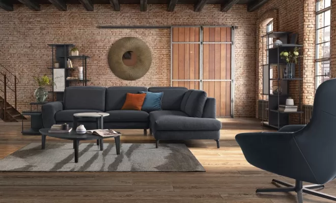 Canapé serenity en tissu avec méridienne