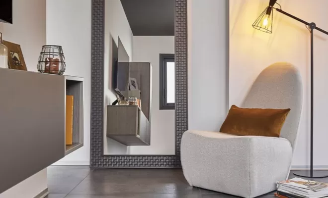 Fauteuil Cross en tissu sans accoudoir