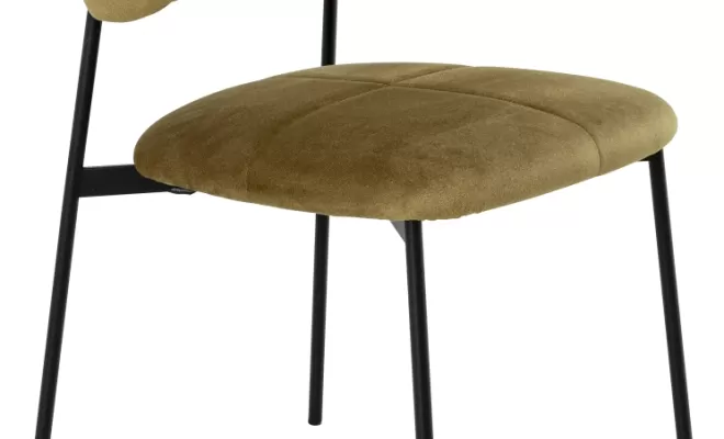 Chaise Contour tissu Bronze