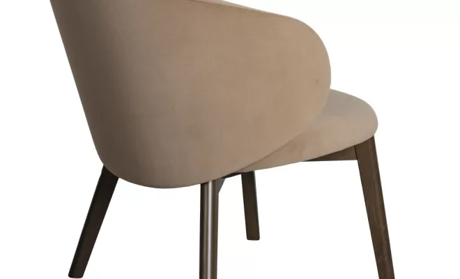 Fauteuil Lounge Mat Camel