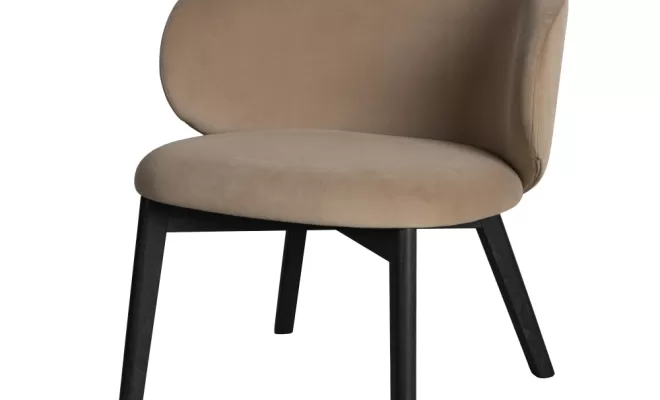 Fauteuil Lounge Mat Camel