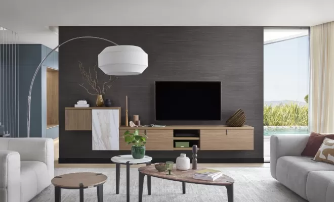 composition tv murale Imagine