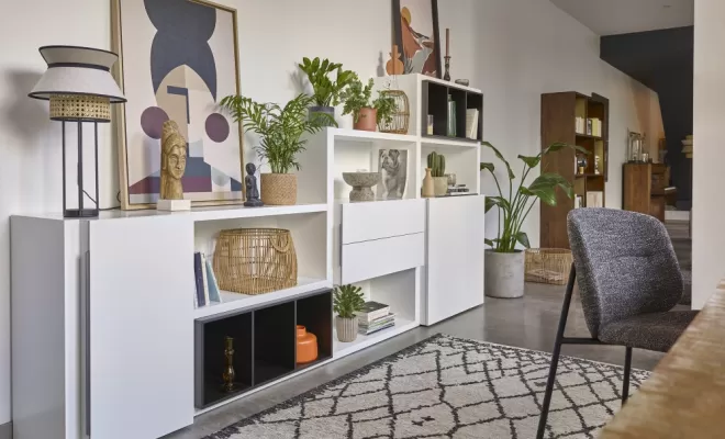 Bibliothèque sur mesure Preface en blanche