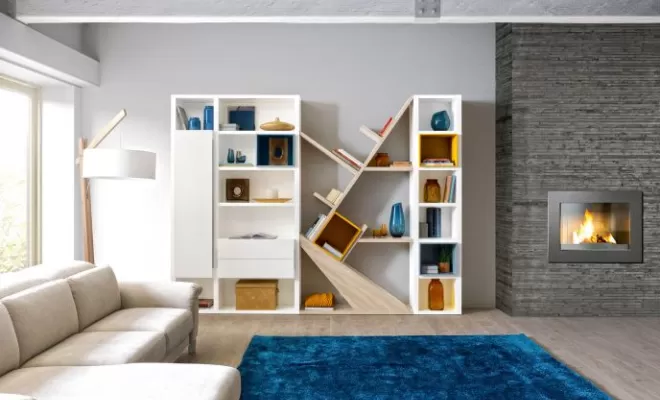 Bibliothèque arbre en chêne du bocage et blanche