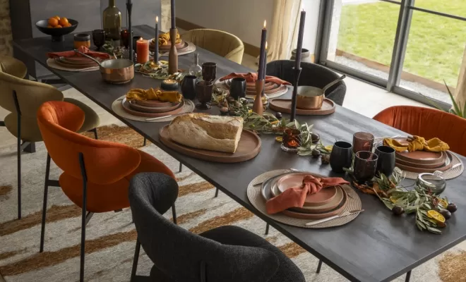 Table de salle à manger EXTENSO en céramique néro marbré