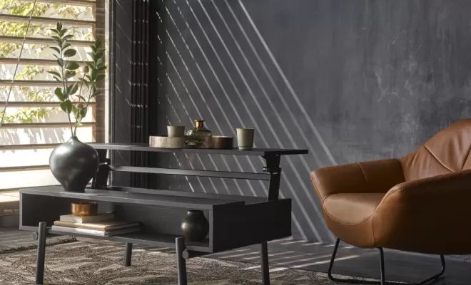 table basse plateau relevable on off Addict 