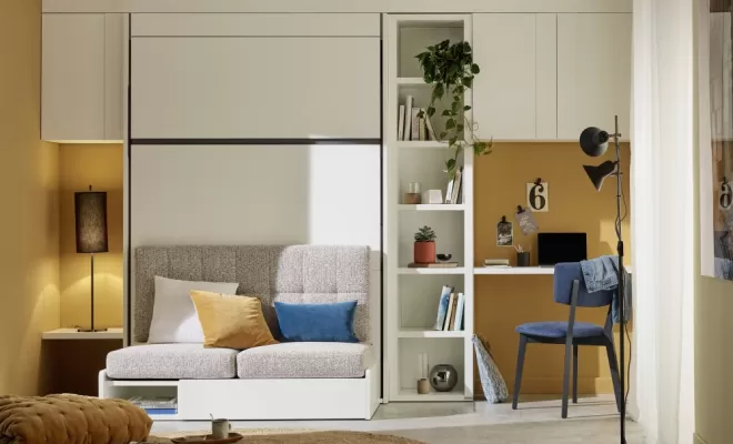 lit escamotable fermé avec banquette Nocturne